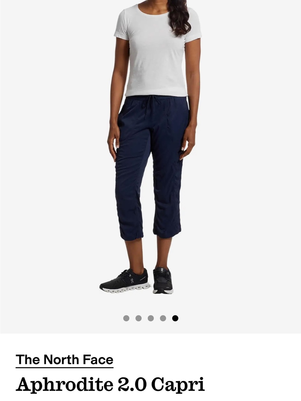 The North Face Womens Aphrodite Navy Capri Performance Pants size medium